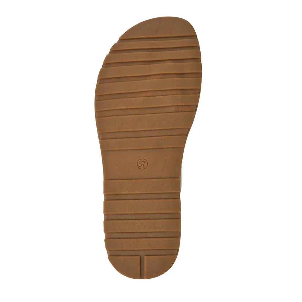 Laser Cut Toe Post Sandals - BAIZH41055 / 327 225 - White - Image 5