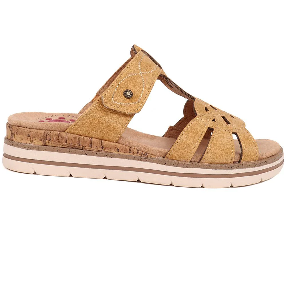 Slip-On Touch-Fasten Mules - CENTR39025 / 324 974 - Natural - Image 2