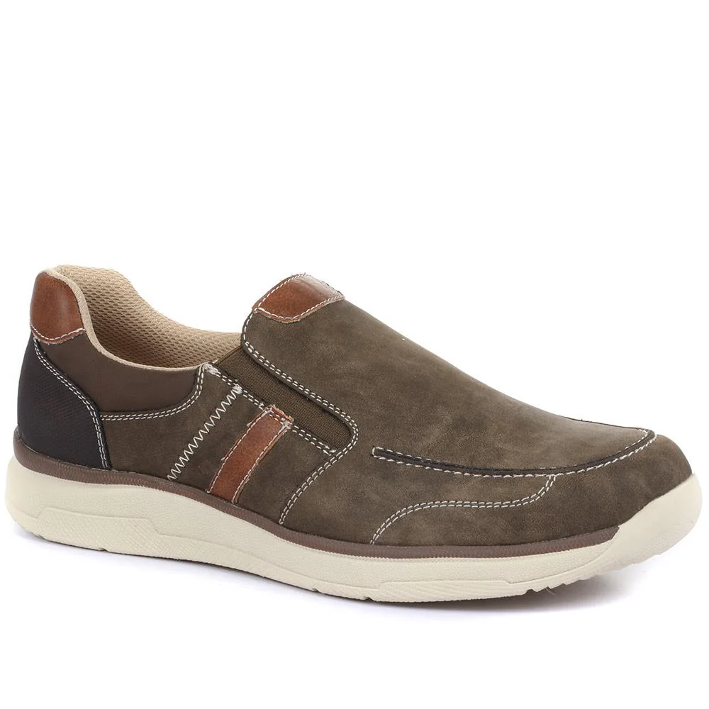 Slip On Trainers for Men - WBINS33015 / 319 501 - Taupe