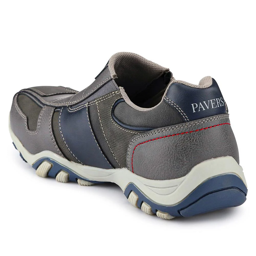 Wide Fit Slip-On Trainers - VSHI40003 / 325 701 - Dark Grey - Image 4