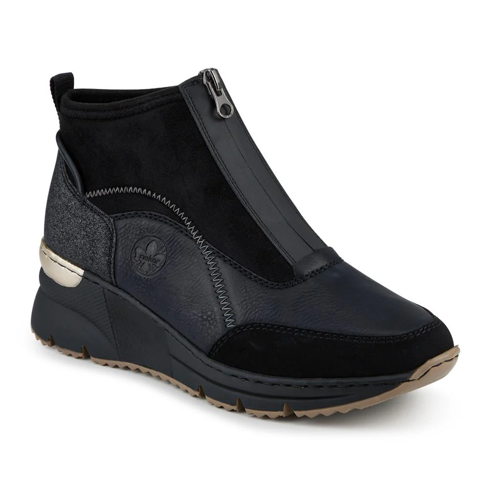 Slip-On Wedge Ankle Boots - RKR42533 / 327 696 - Black
