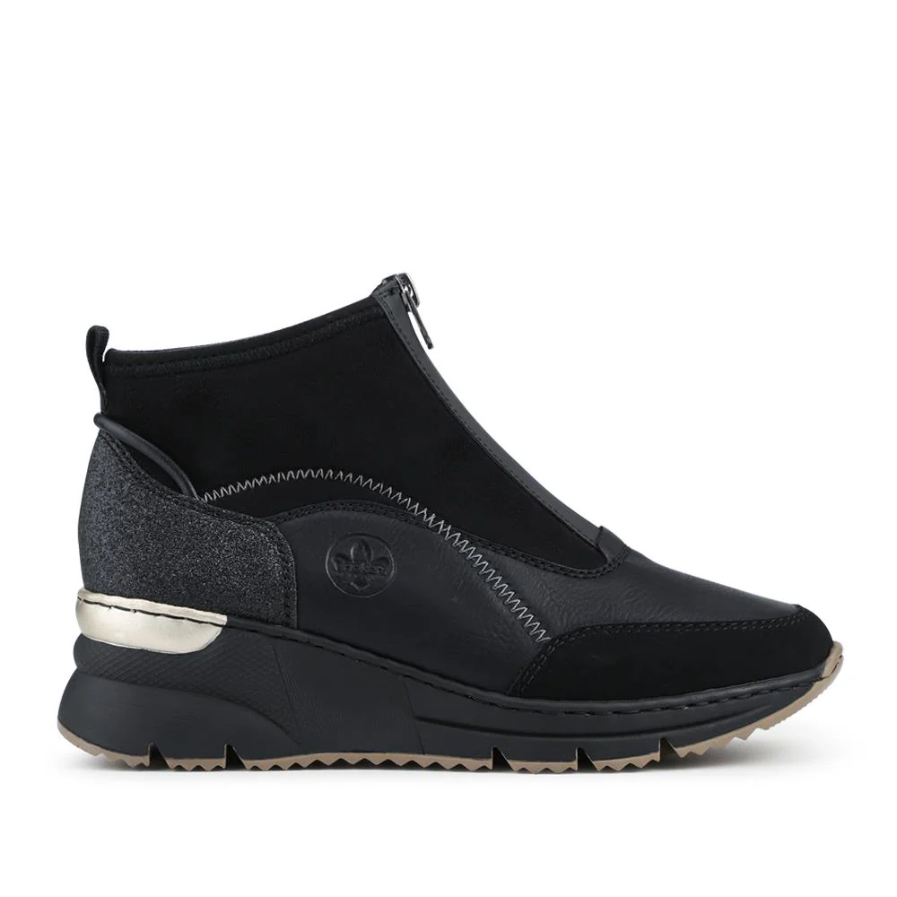 Slip-On Wedge Ankle Boots - RKR42533 / 327 696 - Black - Image 2