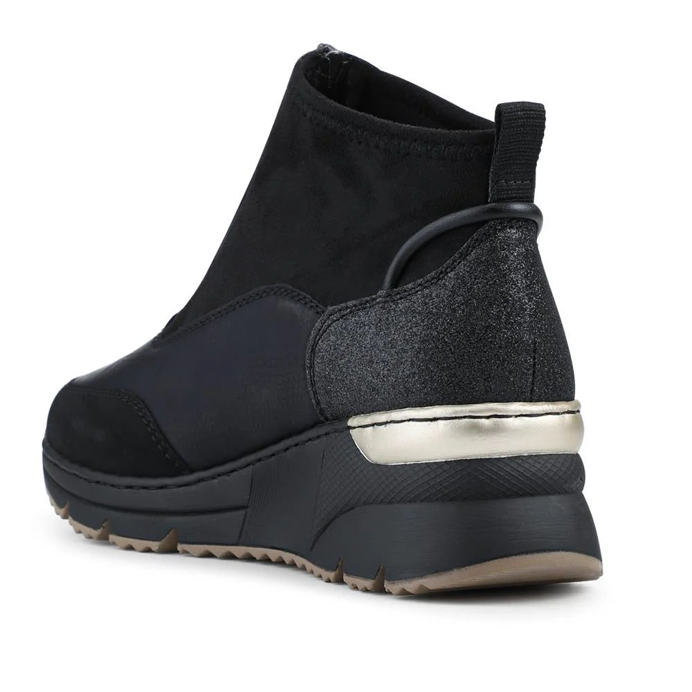 Slip-On Wedge Ankle Boots - RKR42533 / 327 696 - Black - Image 3