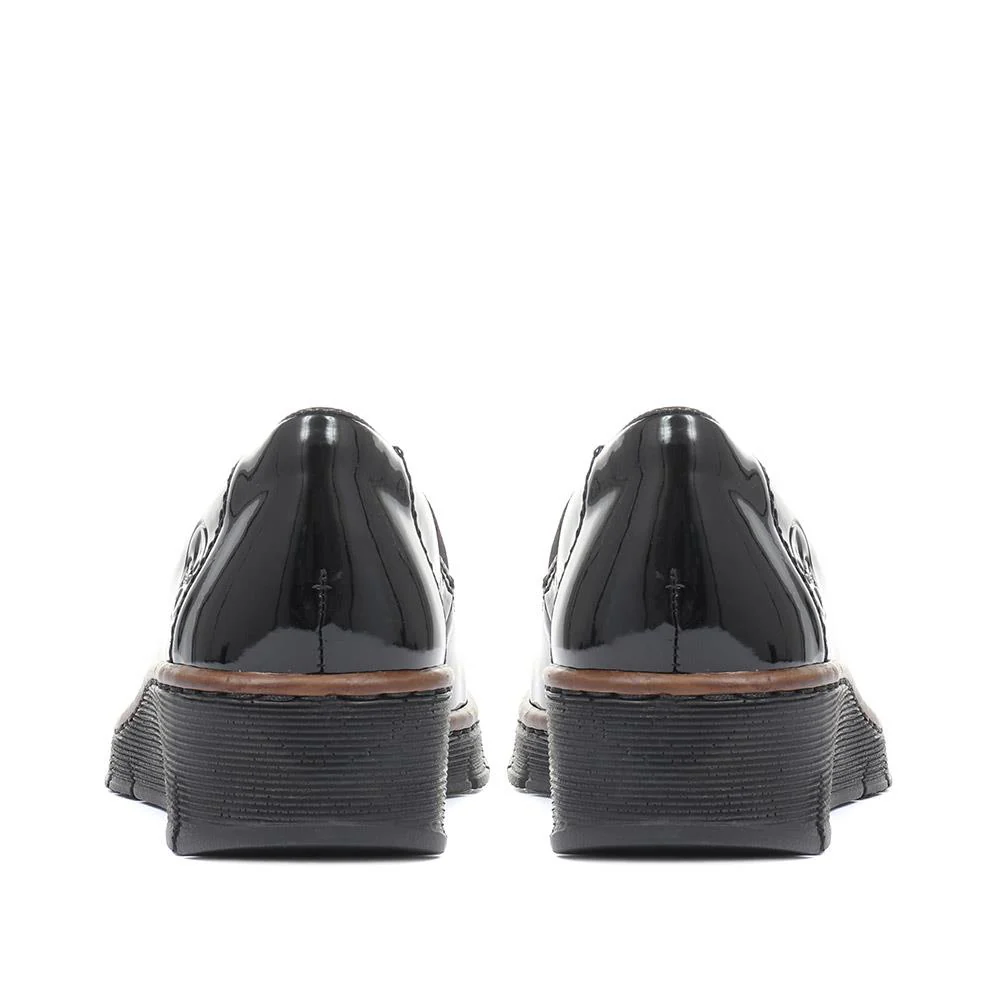 Slip-On Wedge Shoes - RKR32516 / 319 087 - Black Patent - Image 3