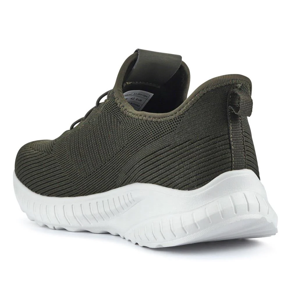 Easy Step In Wide Fit Trainers - BOJIE41004 / 326 872 - Khaki - Image 4