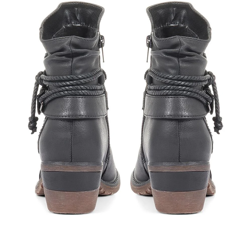 Slouch Ankle Boots - WBINS34037 / 320 448 - Black - Image 3