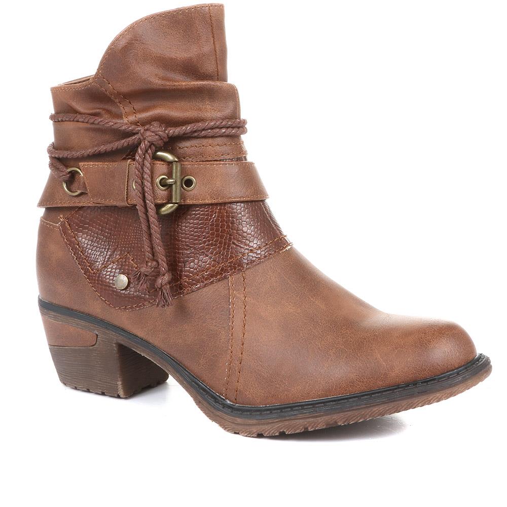 Slouch Ankle Boots - WBINS34037 / 320 448 - Tan