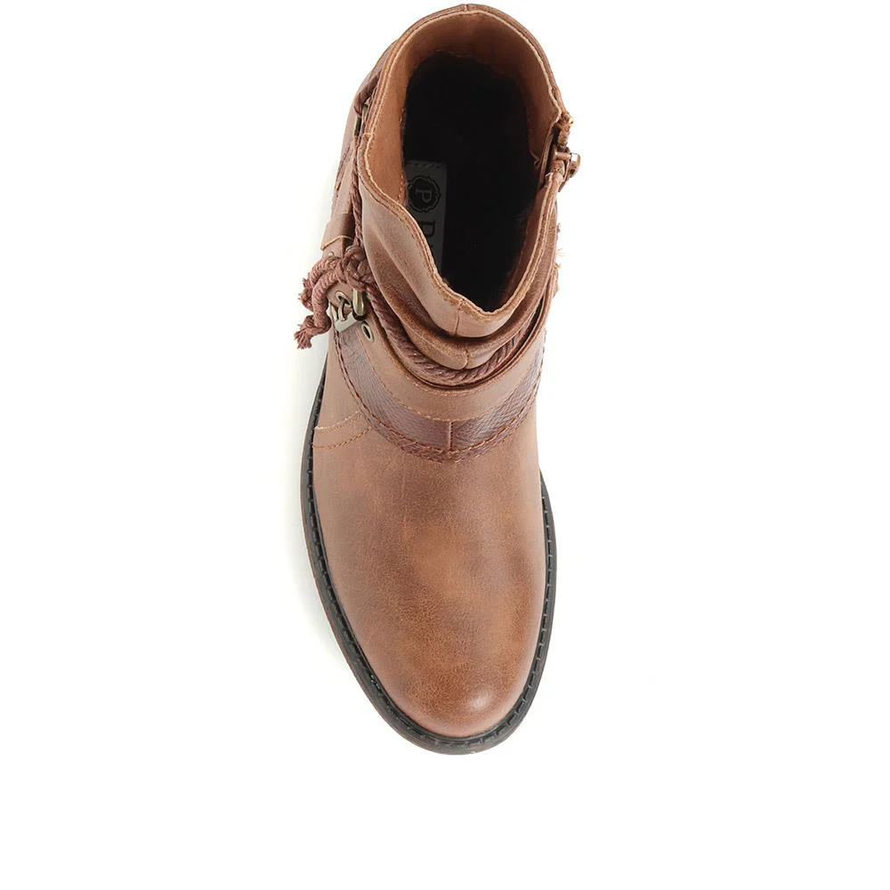 Slouch Ankle Boots - WBINS34037 / 320 448 - Tan - Image 4