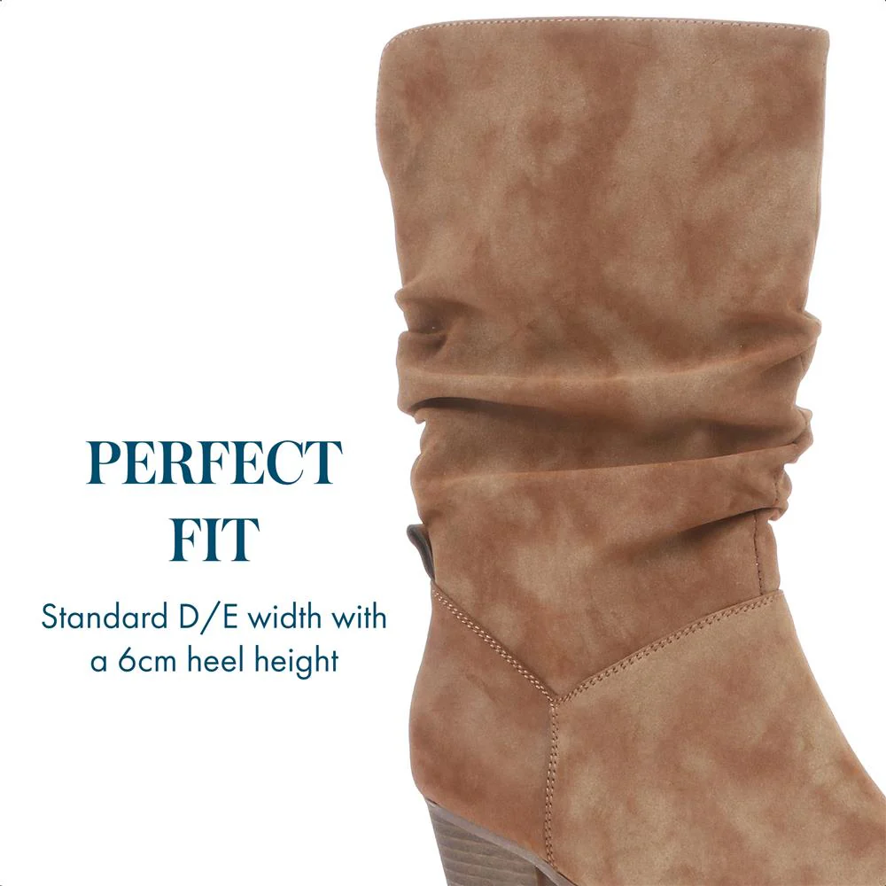 Slouch Boots - SIN34001 / 320 712 - Tan - Image 3