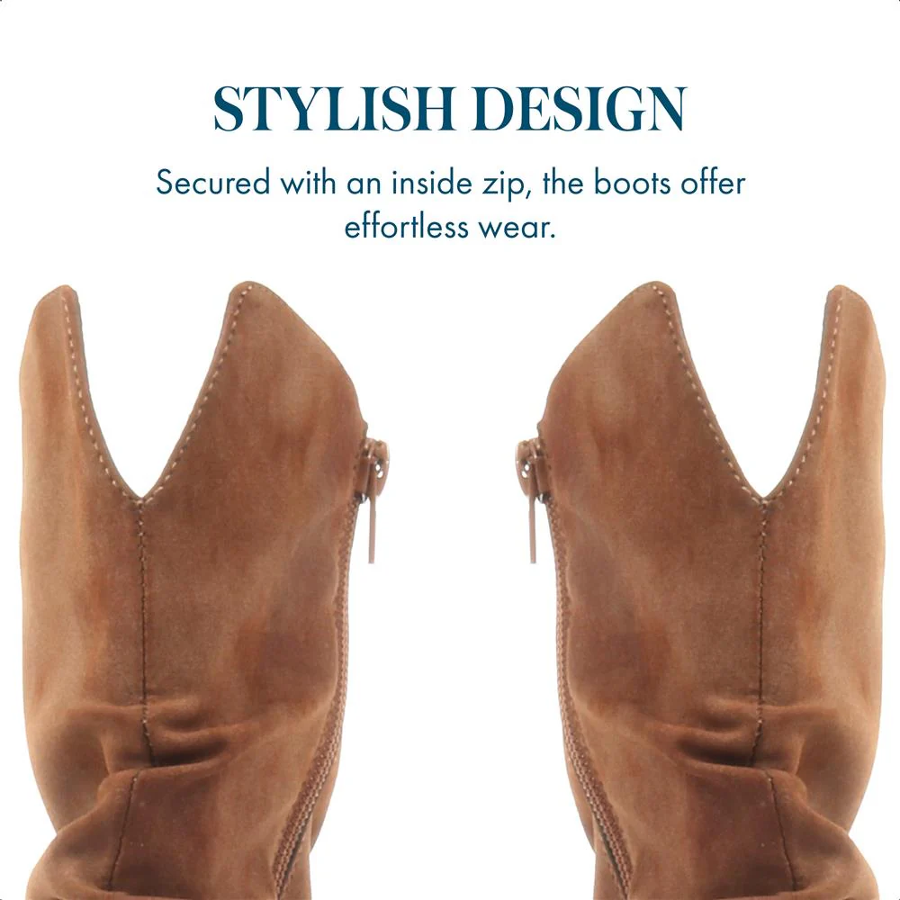 Slouch Boots - SIN34001 / 320 712 - Tan - Image 6