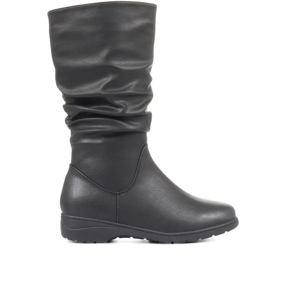 Slouch Calf Boots - WBINS34149 / 320 785 - Black - Image 2