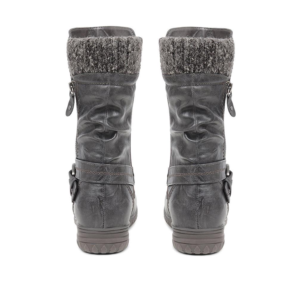 Slouch Calf Boots - WBINS38154 / 324 703 - Grey - Image 3