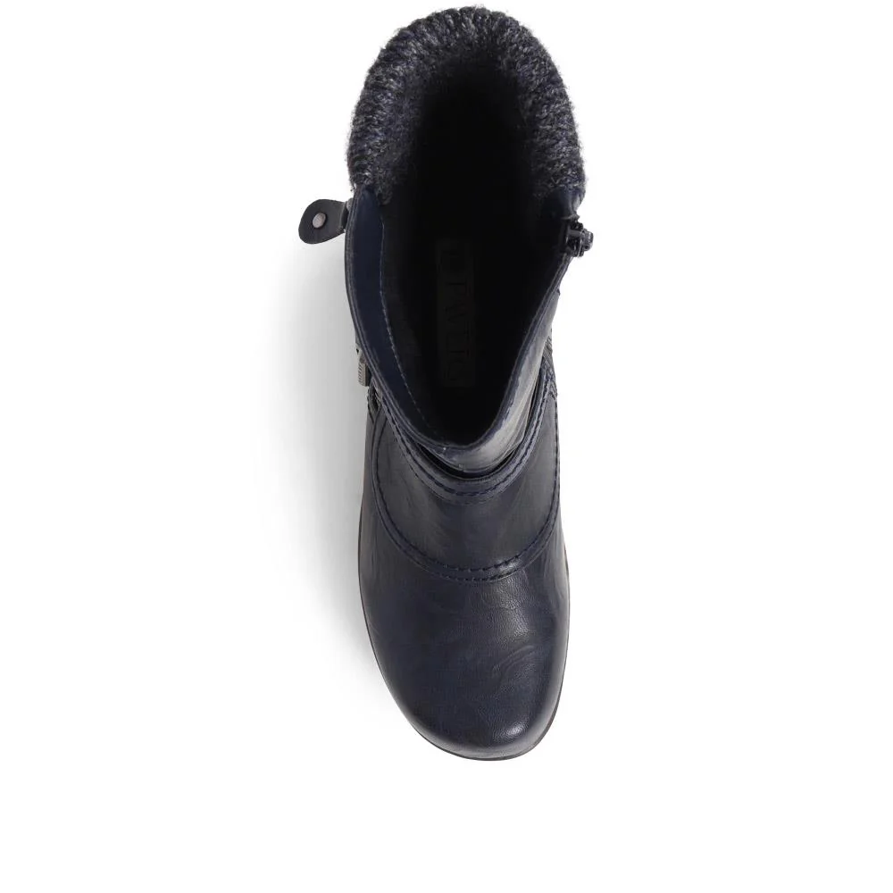Slouch Calf Boots - WBINS38154 / 324 703 - Navy - Image 5