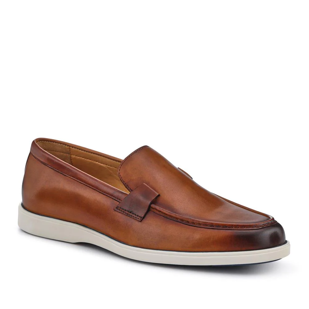 Smart All-Leather Loafers - SAKM41010 / 327 204 - Cognac
