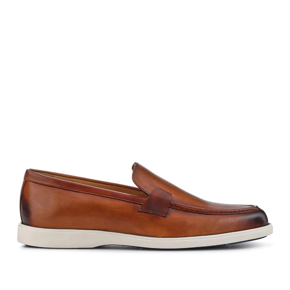 Smart All-Leather Loafers - SAKM41010 / 327 204 - Cognac - Image 2