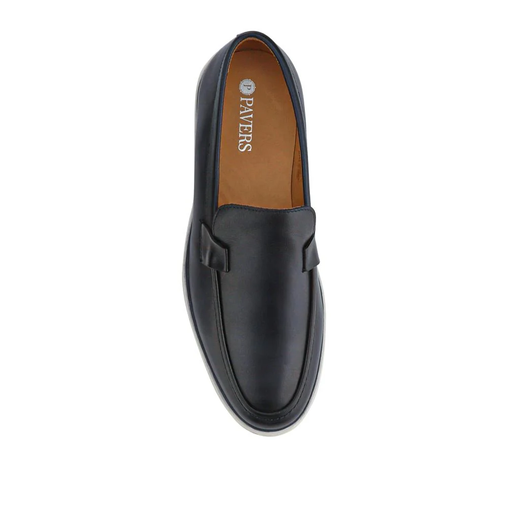 Smart All-Leather Loafers - SAKM41010 / 327 204 - Navy - Image 4