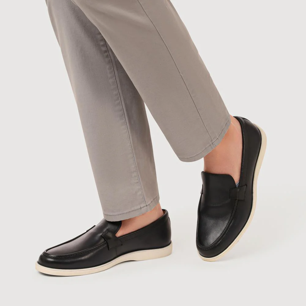 Smart All-Leather Loafers - SAKM41010 / 327 204 - Navy - Image 5
