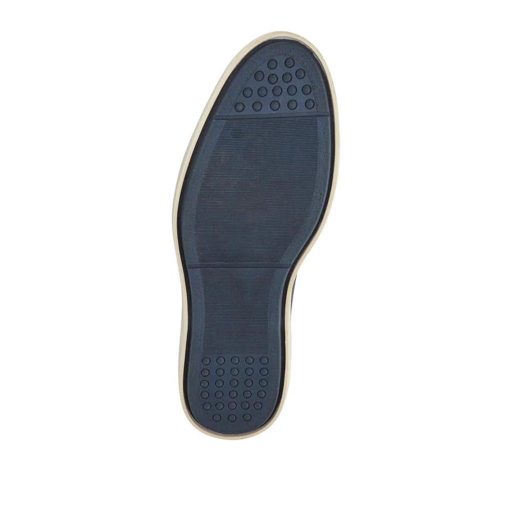 Smart All-Leather Loafers - SAKM41010 / 327 204 - Navy - Image 6