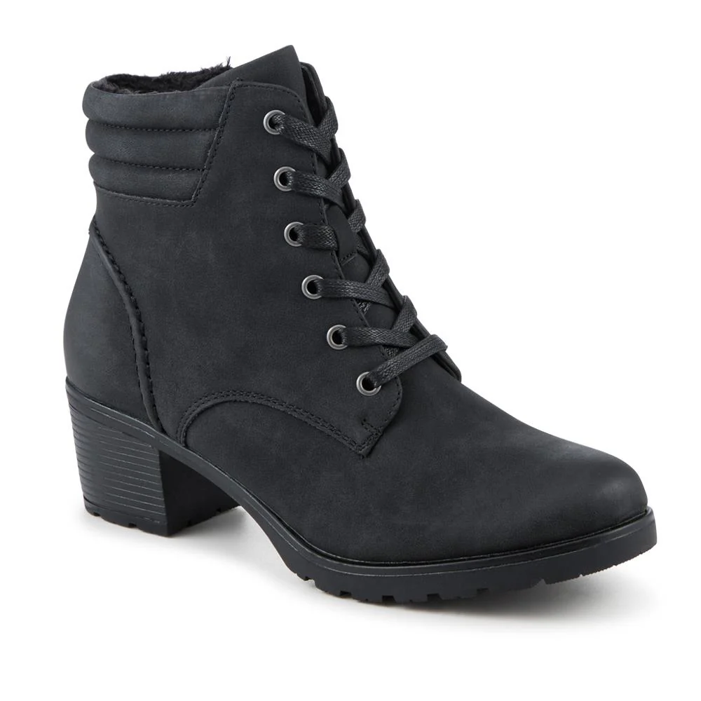 Smart Block Heel Ankle Boots With Zip Fastening - WBINS42041 / 328 110 - Image 2