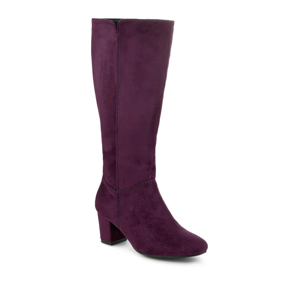 Smart Block Heel Long Boots With Inside Zip - WBINS42076 / 327 972 - Image 2