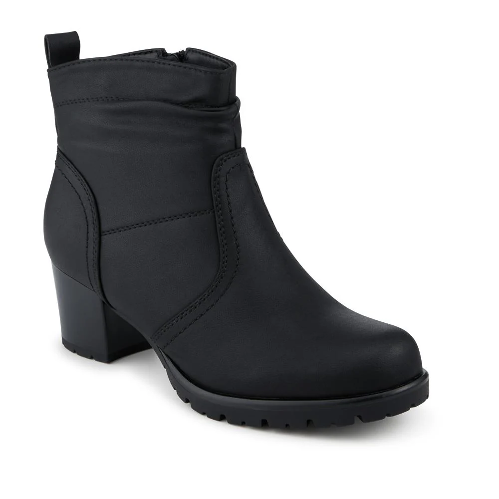 Smart Block Heel Zip Fasten Ankle Boots - WBINS42043 / 328 156 - Image 2