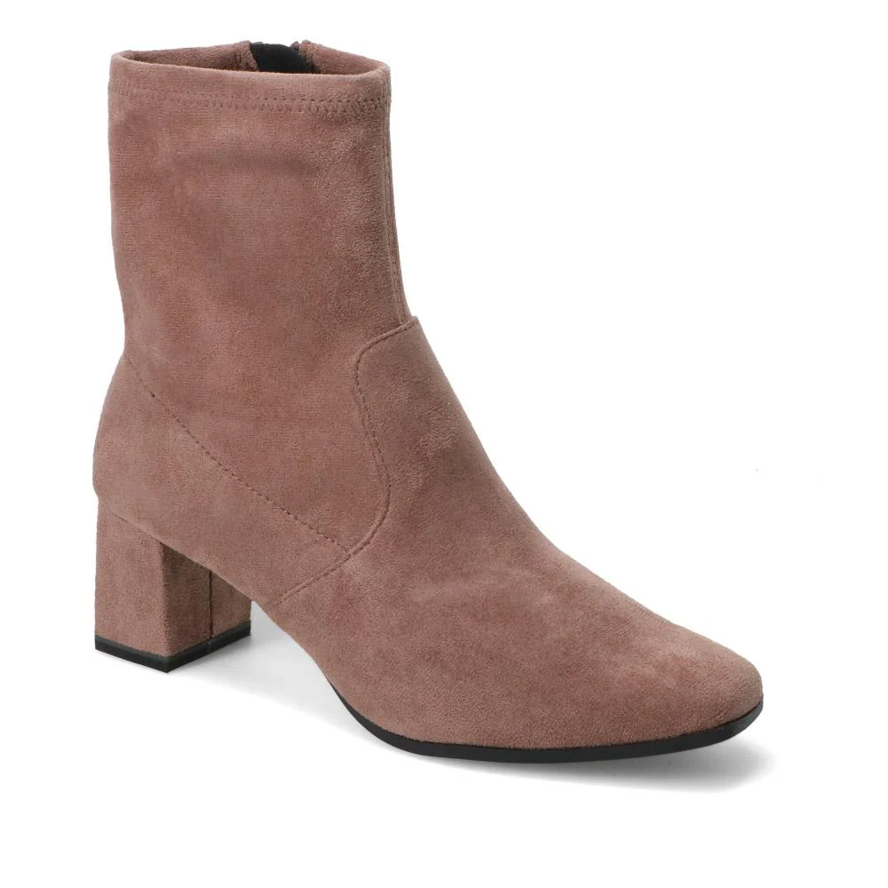 Smart Block-Heeled Ankle Boots - CAPRI40500 / 326 603 - Taupe