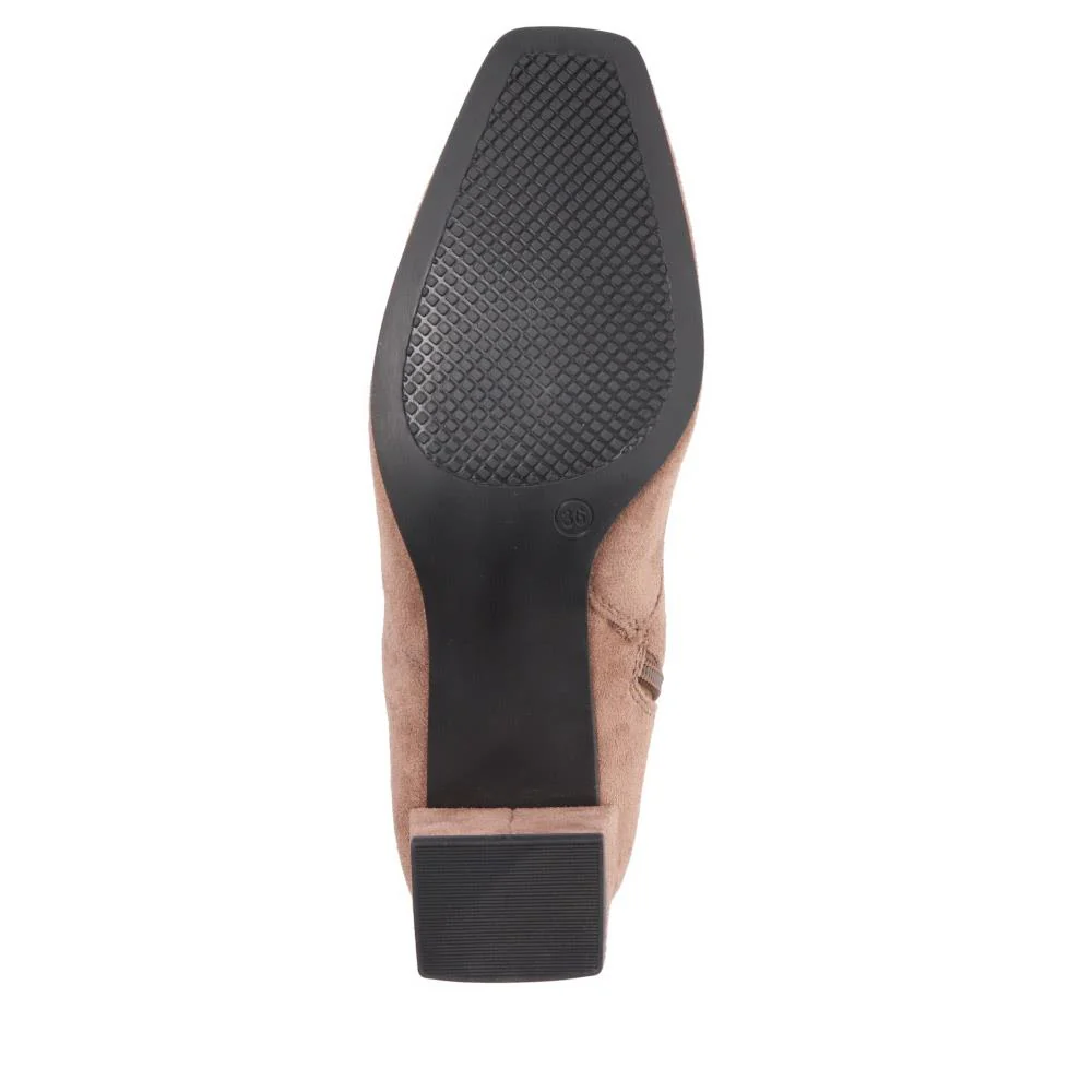 Smart Block-Heeled Ankle Boots - CAPRI40500 / 326 603 - Taupe - Image 4