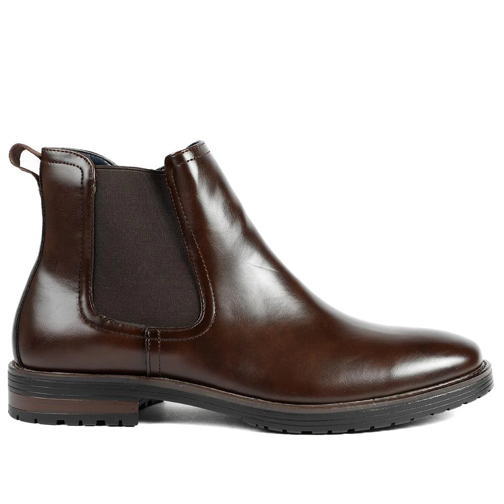 Smart Chelsea Boots With Grip Sole - CHANG42001 / 328 266 - Brown - Image 2