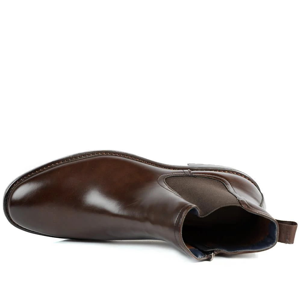 Smart Chelsea Boots With Grip Sole - CHANG42001 / 328 266 - Brown - Image 4