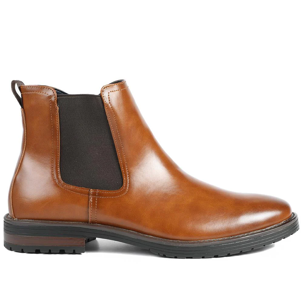 Smart Chelsea Boots With Grip Sole - CHANG42001 / 328 266 - Tan - Image 2