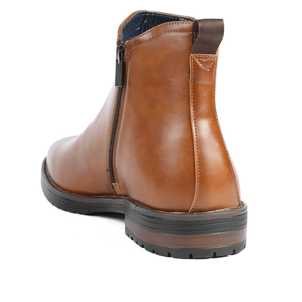 Smart Chelsea Boots With Grip Sole - CHANG42001 / 328 266 - Tan - Image 3