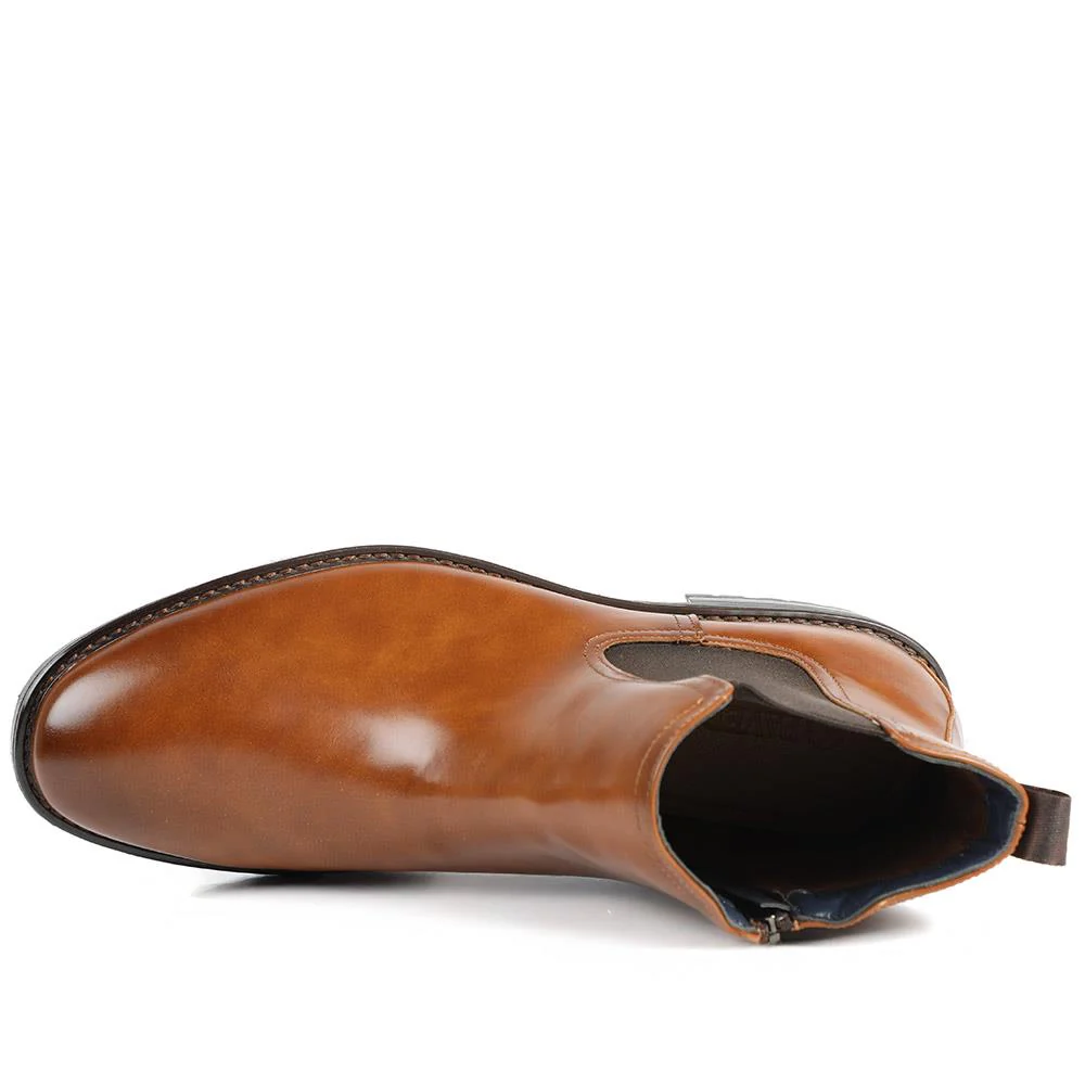 Smart Chelsea Boots With Grip Sole - CHANG42001 / 328 266 - Tan - Image 4