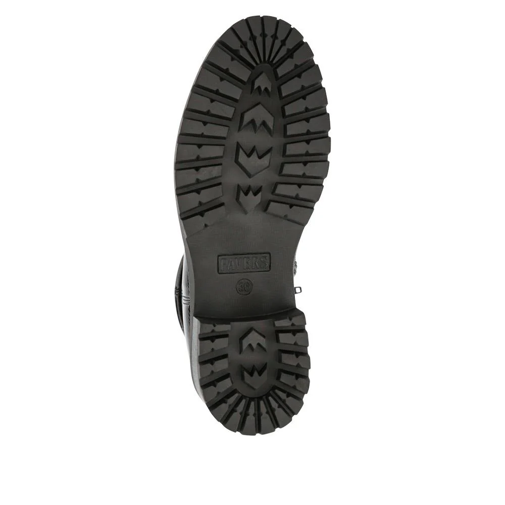 Smart Chunky Sole Ankle Boots - WBINS40241 / 326 518 - Black Patent - Image 5