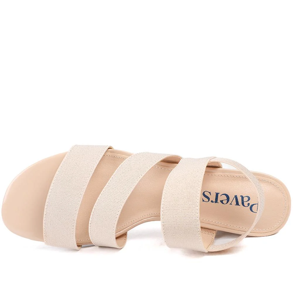 Smart Elasticated Fit Sandals - MAIN43000 / 328 878 - Beige - Image 4