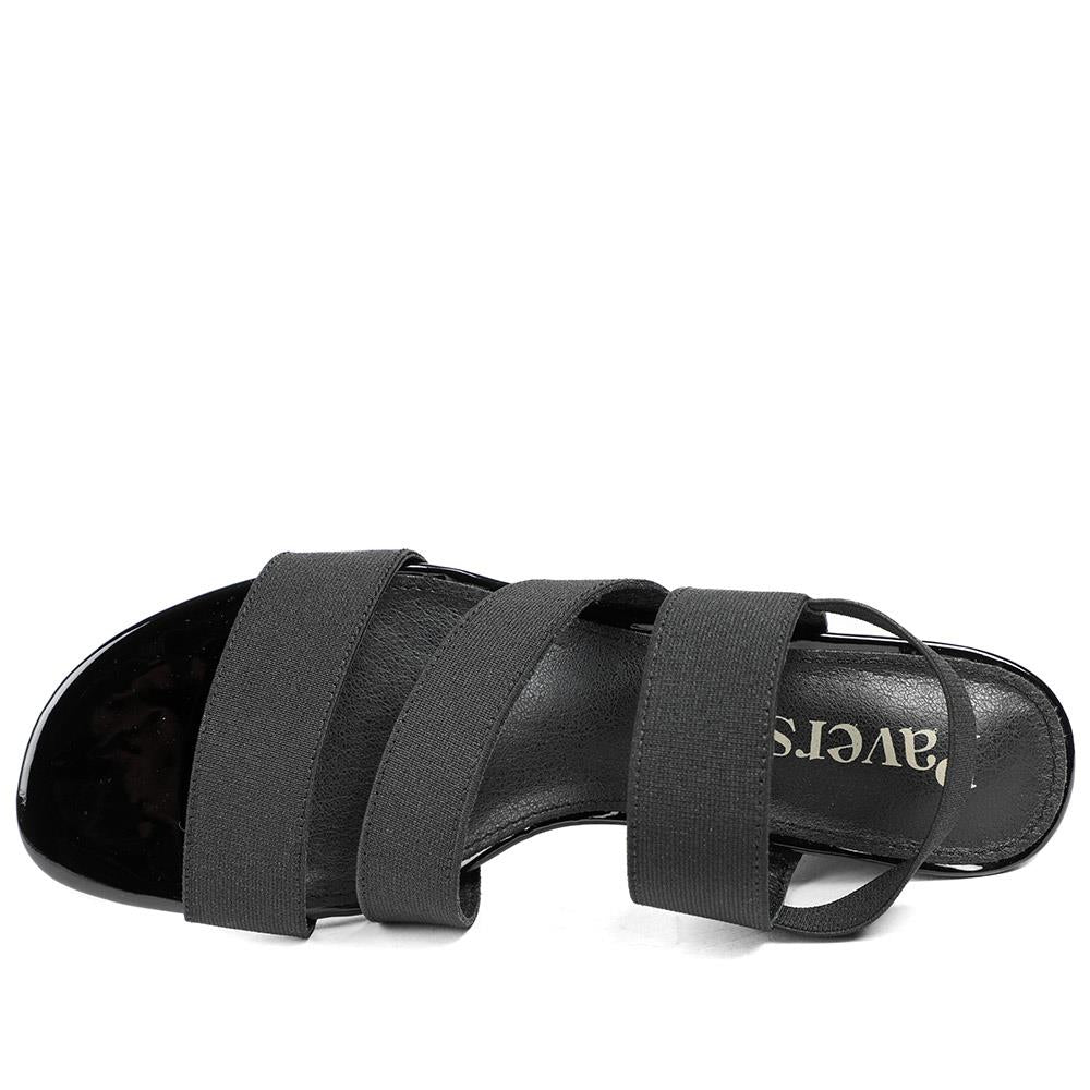 Smart Elasticated Fit Sandals - MAIN43000 / 328 878 - Black - Image 4