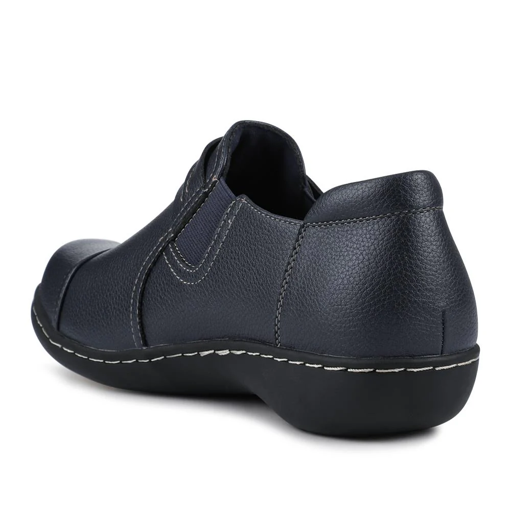 Smart Elasticated Slip-On Shoes - SANYI42007 / 327 958 - Navy - Image 3