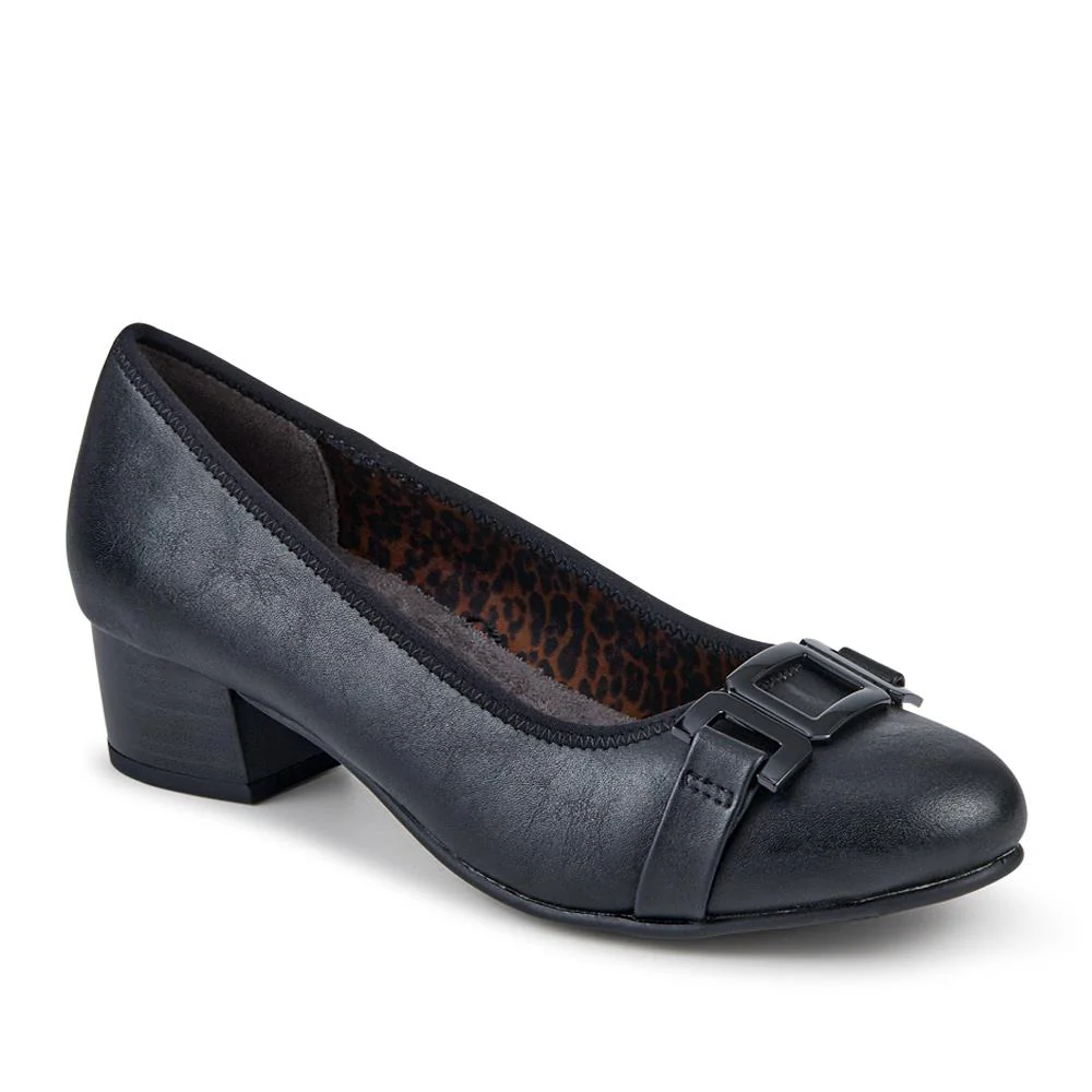 Smart Heeled Buckle Court Shoes - JANSP42005 / 327 781