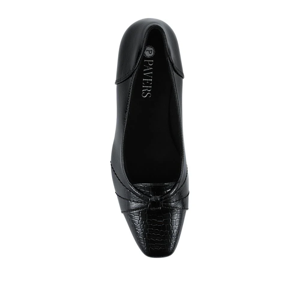 Smart Kitten Heel Court Shoes - WBINS42091 / 328 235 - Black Patent - Image 4