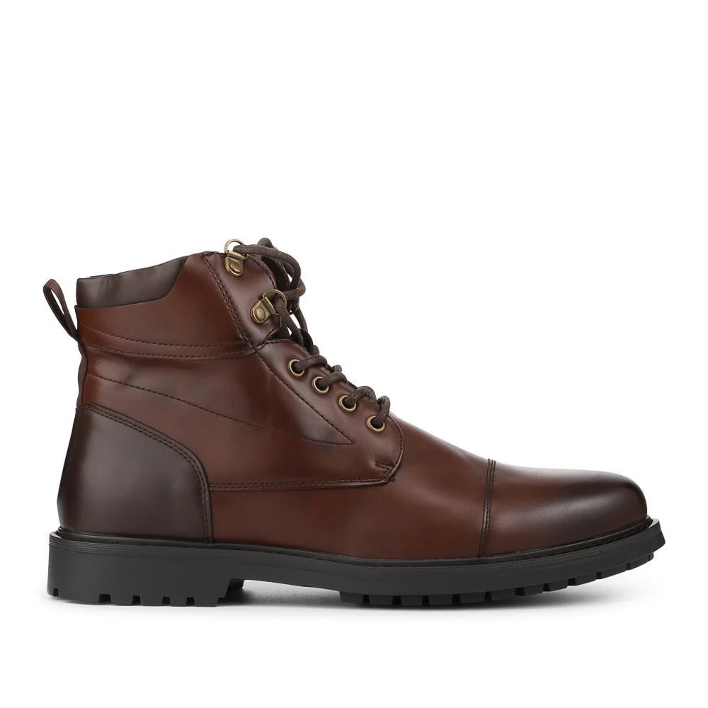 Smart Lace Up Ankle Boots - CHANG42002 / 328 267 - Brown - Image 2