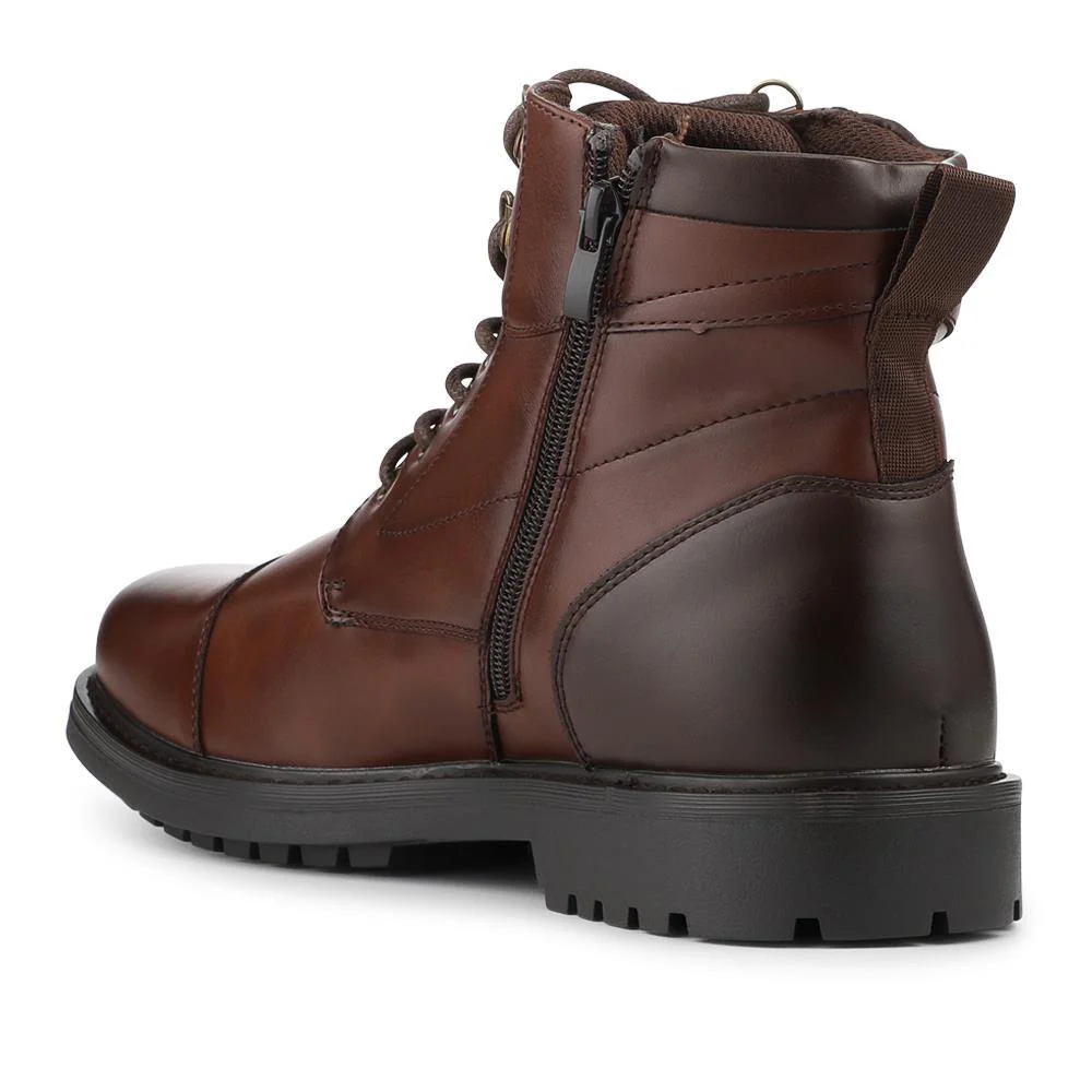 Smart Lace Up Ankle Boots - CHANG42002 / 328 267 - Brown - Image 3