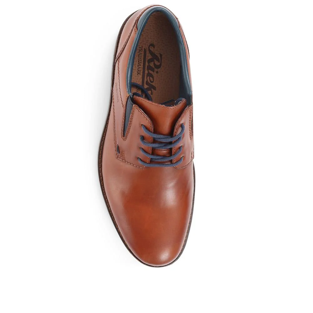 Smart Lace-Up Derby Shoes - RKR36517 / 322 380 - Tan - Image 4