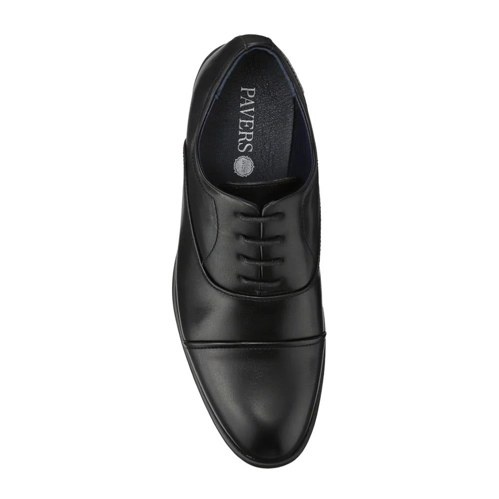 Wide Fit Smart Lace Up Shoes - XINGH41002 / 327 183 - Black - Image 4