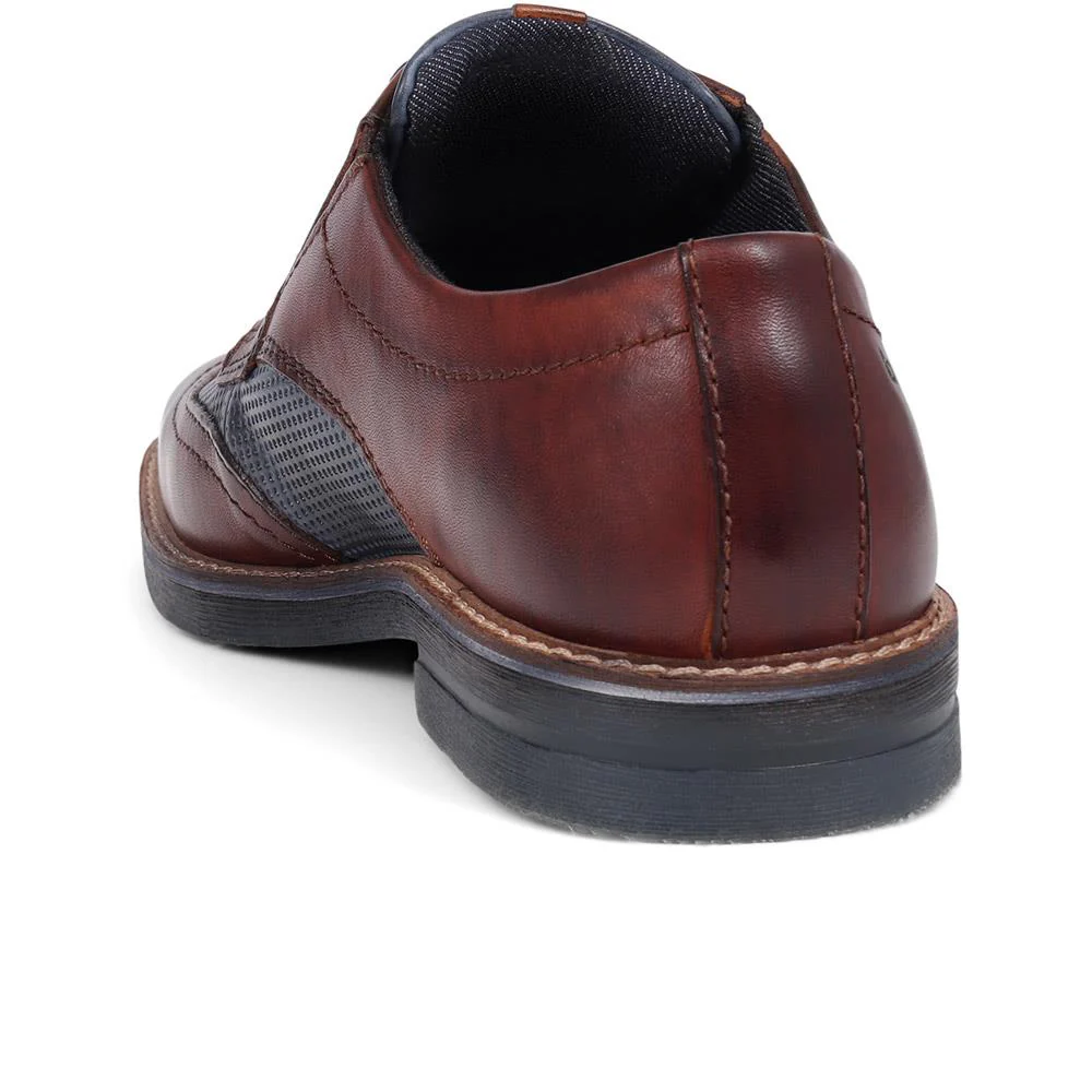 Smart Leather Derby Shoes - BUG39514 / 325 214 - Cognac - Image 3