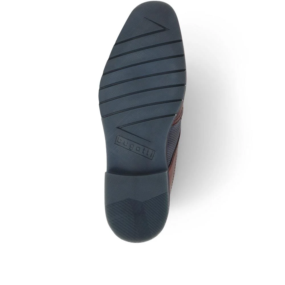 Smart Leather Derby Shoes - BUG39514 / 325 214 - Cognac - Image 4