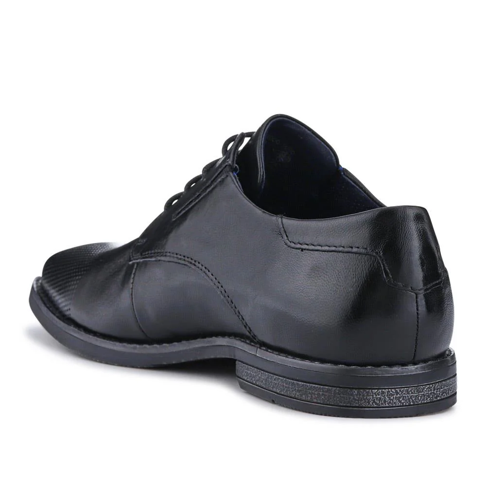 Smart Leather Derby Shoes - BUG41510 / 327 366 - Black - Image 3