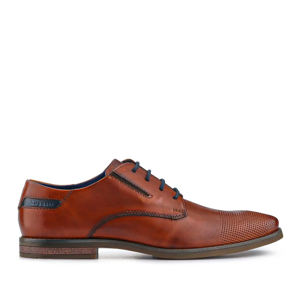 Smart Leather Derby Shoes - BUG41510 / 327 366 - Tan - Image 2