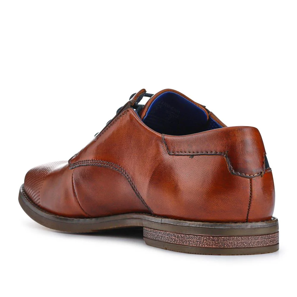 Smart Leather Derby Shoes - BUG41510 / 327 366 - Tan - Image 3
