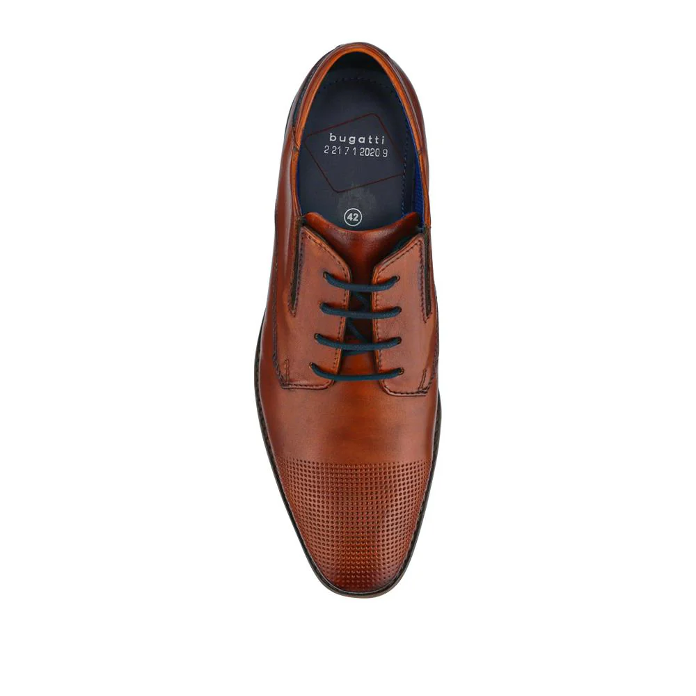 Smart Leather Derby Shoes - BUG41510 / 327 366 - Tan - Image 4