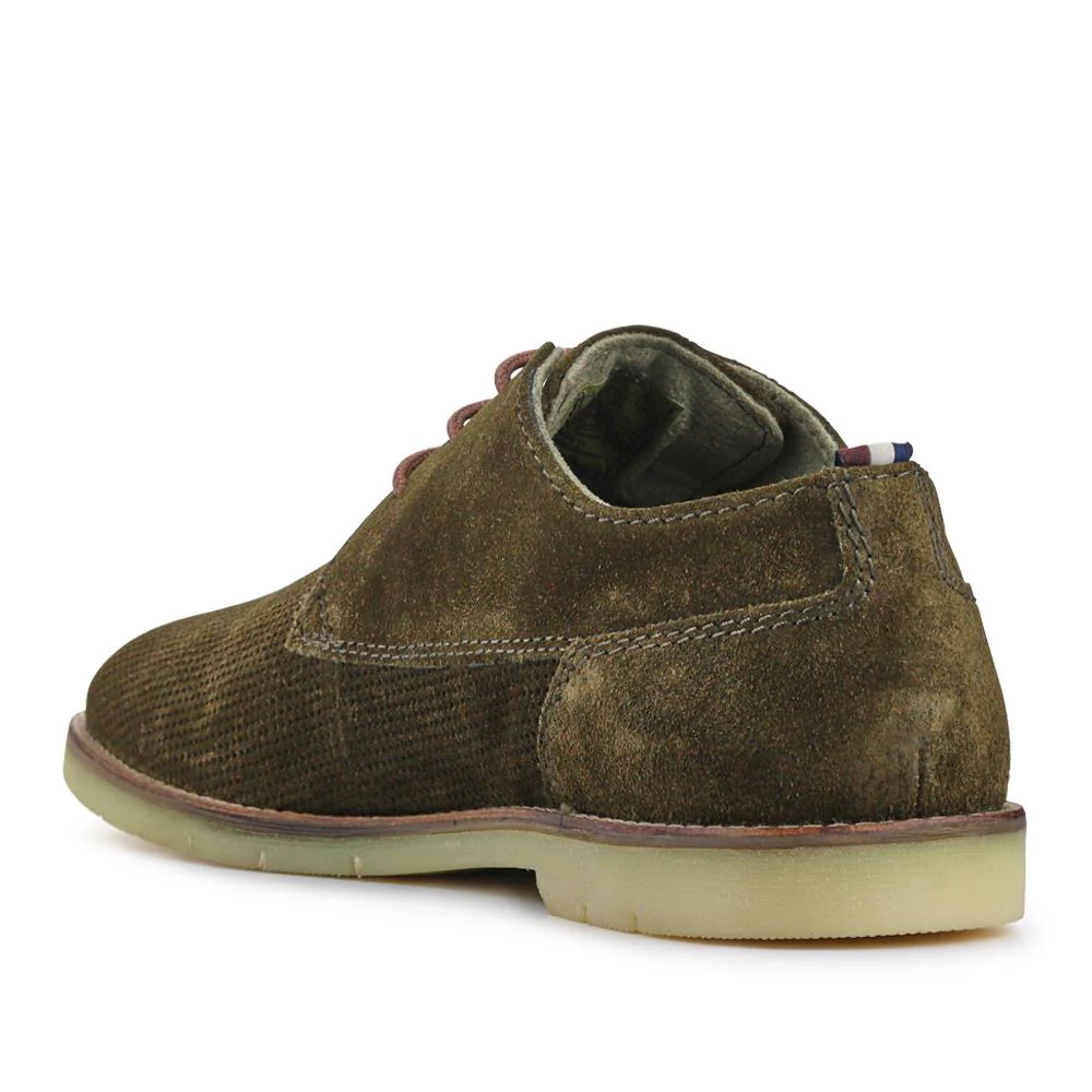 Smart Leather Desert Shoes - BUG41509 / 327 365 - Khaki - Image 3