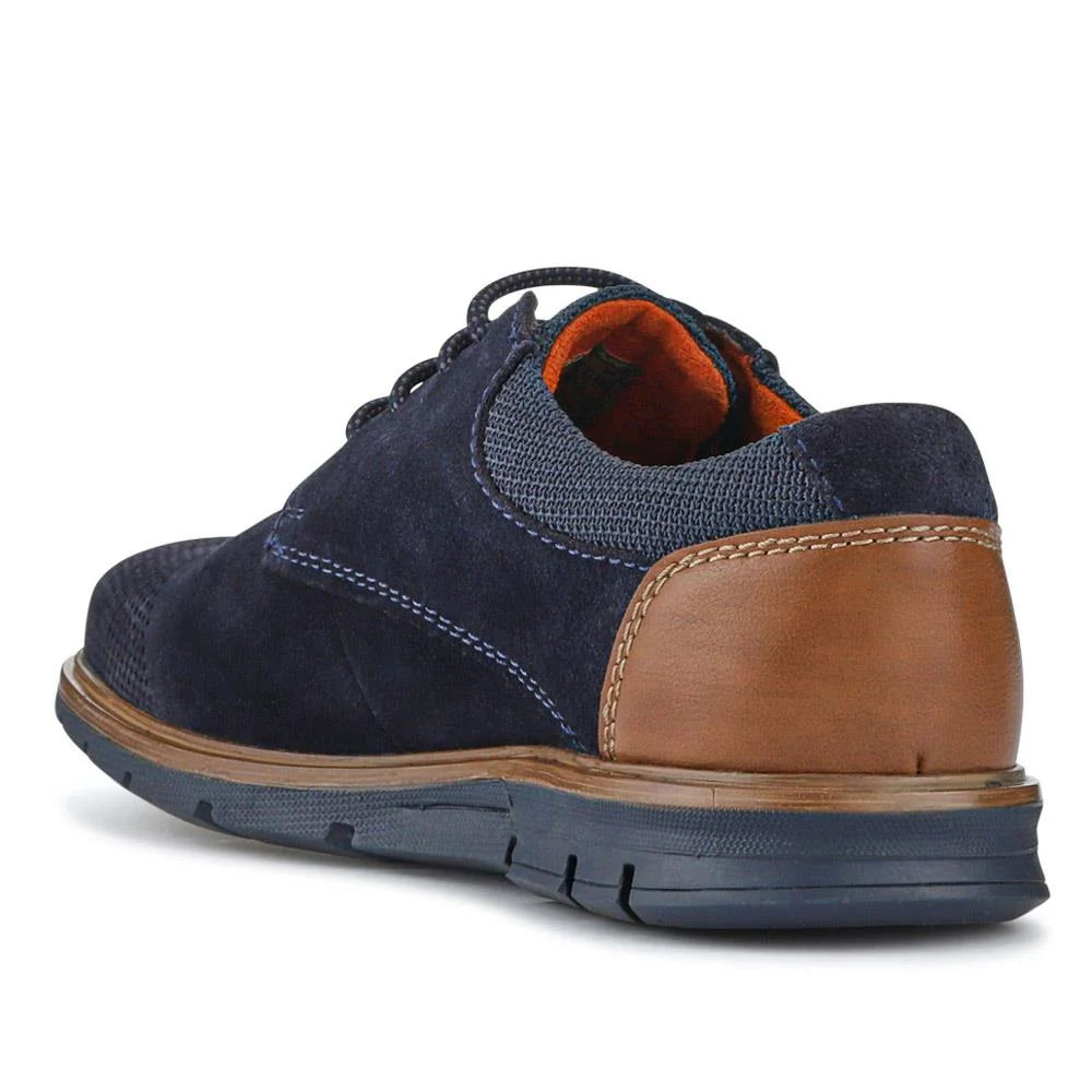 Smart Leather Gripped Shoes - BUG41506 / 326 685 - Navy - Image 3